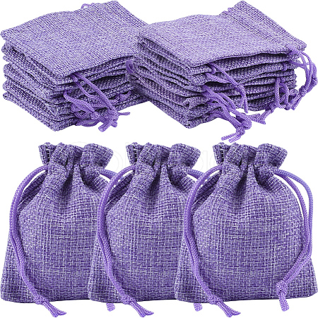 24Pcs Burlap Packing Pouches Drawstring Bags ABAG-BBC0001-07C-1