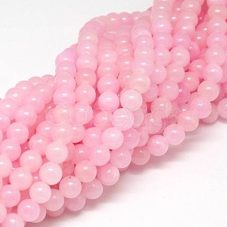 Natural Yellow Jade Beads Strands X-JBR6mm-2-1