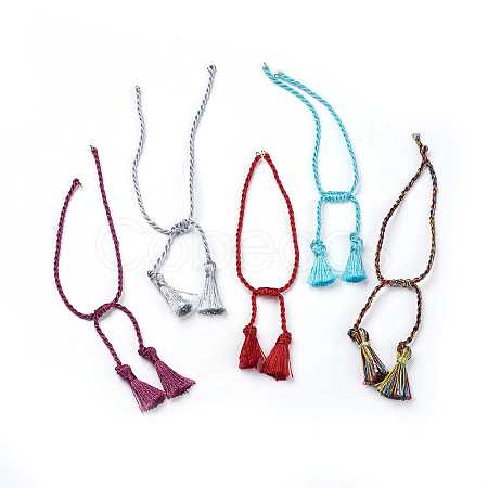 Polyester DIY Braided Bracelet Making MAK-K018-A-1