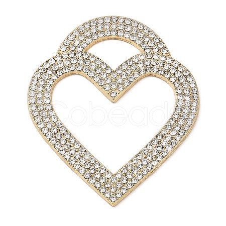 Alloy Rhinestone Big Pendants ALRI-F074-01G-01-1