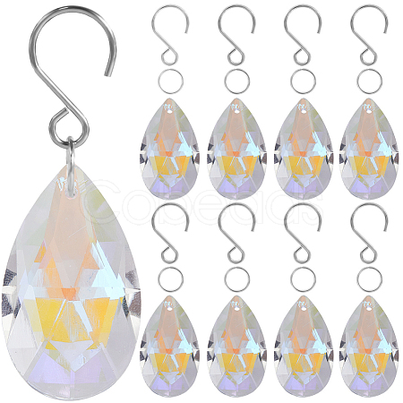 DIY Teardrop Crystal Chandelier Parts Making Findings DIY-SP0001-30-1