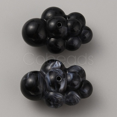Opaque Acrylic Beads SACR-TAC0005-04B-1