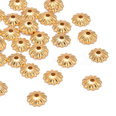 Brass Bead Cap KK-P032-06-NR-1