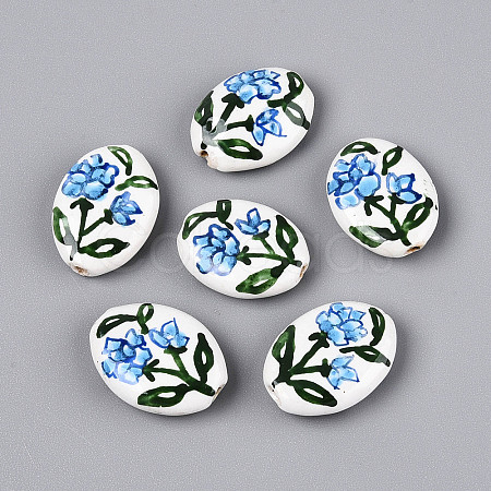 Handmade Porcelain Beads PORC-T134-04B-1