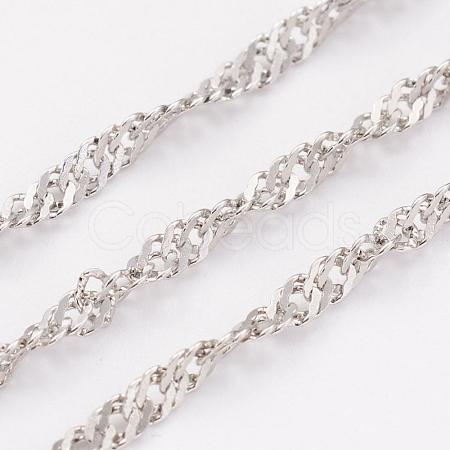 Tarnish Resistant 304 Stainless Steel Singapore Chains CHS-H007-13P-1