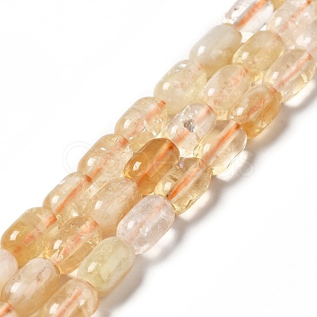 Heated Natural Citrine Beads Strands G-G980-23-1