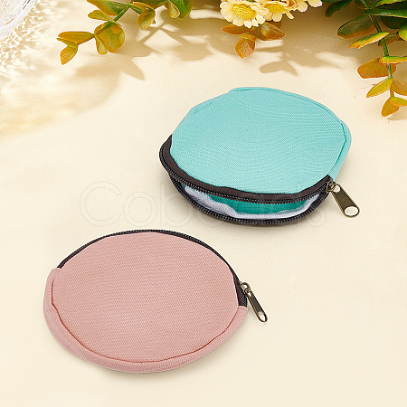 2pcs 2 Colors Cotton Change Purse with Zippers ABAG-LP0001-92B-1