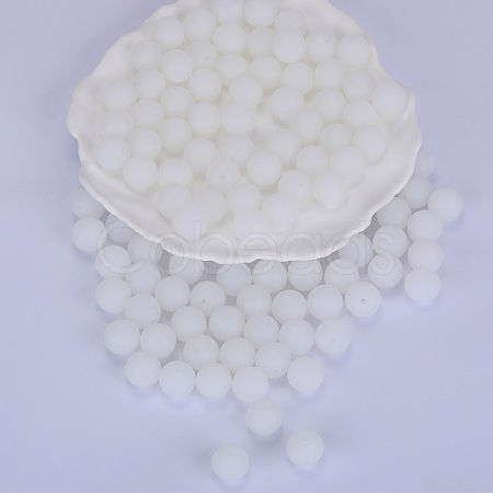 Round Silicone Focal Beads SI-JX0046A-31-1