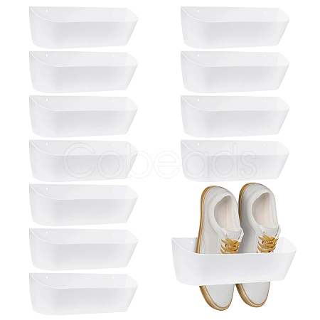 6Pcss Plastic Slipper Racks for Bathroom ODIS-WH0030-331B-1