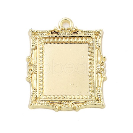 Rack Plating Alloy Pendant Cabochon Settings FIND-Z054-16G-1