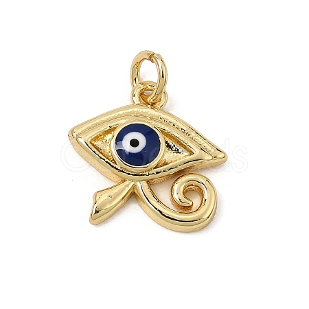 Brass Enamel Pendants KK-CBAA41C-07G-1