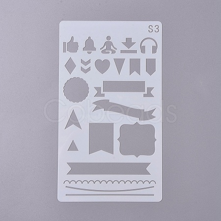 Plastic Drawing Stencil DIY-WH0155-22-1