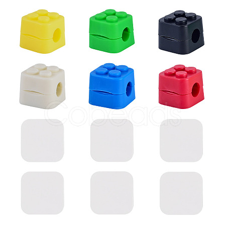 6Pcs PP Plastic Cable Organizers Clips AJEW-TADJ0001-35-1