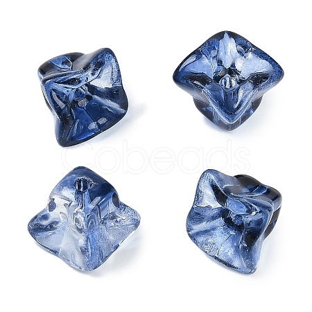 Transparent Spray Paint Glass Beads GLAA-H035-03J-1