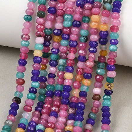 Dyed Natural Whie Jade Beads Strands GG-CBAF9EE-A34-3x4mm-1