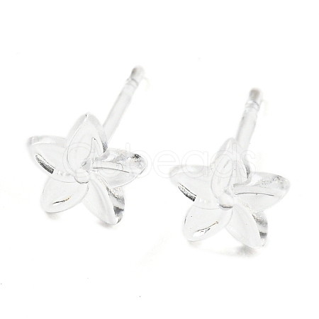 Resin Stud Earring Findings X1-FIND-H046-14-1