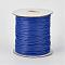 Eco-Friendly Korean Waxed Polyester Cord, Blue, 0.5mm, about 169.51~174.98 Yards(155~160m)/Roll