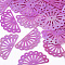 Ornament Accessories, PVC Plastic Paillette/Sequins Beads, AB Color, Fan, Camellia, 15x29x0.5mm, Hole: 1.2mm, about 5000pcs/500g