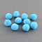 DIY Doll Craft Pom Pom Yarn Pom Pom Balls, Cyan, 20mm, about 500pcs/bag