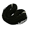 Solid Synthetic Rubber Beading Cord, Black, Round, No Hole, Black, 8mm, about 24.05 yards(22m)/2000g