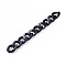 Acrylic Curb Chains, Unwelded, Black, 39.37 inch(100cm), Link: 29x21x6mm, 1m/strand