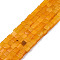 Natural White Jade Beads Strands, Dyed, Cube, Orange, 4~4.5x4~4.5x4~4.5mm, Hole: 1mm, about 88pcs/strand, 15.16 inch(38.5cm)