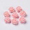 Rose Flower Opaque Resin Beads, Hot Pink, 9x7mm, Hole: 1mm