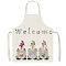 Easter Theme Polyester Sleeveless Apron, with Double Shoulder Belt, Colorful, 560x450mm