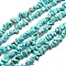 Synthetic Turquoise Chip Bead Strands, Dyed, 5~8x5~8mm, Hole: 1mm, about 31.5 inch