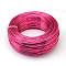 Anodized Aluminum Wire, Bendable Metal Craft Wire, Flexible Craft Wire, for Beading Jewelry Craft Making, Fuchsia, 18 Gauge, 1.0mm, 200m/500g(656.1 Feet/500g)