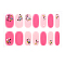 Full Cover Nombre Nail Stickers, Self-Adhesive, for Nail Tips Decorations, Camellia, 24x8mm, 14pcs/sheet