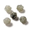 Natural Labradorite Carved Flower Scattered Beads, Rose, 8.5~10x10x10.5mm, Hole: 1mm