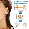20Pairs Brass Stud Earring Findings KK-ME0002-59-2