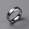 Matte Style 304 Stainless Steel Wide Band Finger Rings for Women Men RJEW-WH0009-14E-P-1
