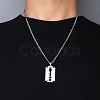 Non-Tarnish 201 Stainless Steel Pendant Necklaces for Man NJEW-Q336-02C-P-3