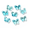 Transparent Baking Paint Glass Beads GLAA-F115-01F-1