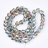 Electroplated Glass Beads X-EGLA-T016-01-B05-2