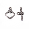 Tibetan Style Toggle Clasps X-TIBEB-A101564-B-LF-1