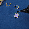 48Pcs 6 Styles Zinc Alloy Open Back Bezel Connector Charms FIND-CA0011-23-4