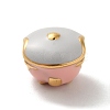 Ion Plating(IP) 304 Stainless Steel Enamel European Beads STAS-G308-09G-1
