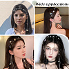 Zinc Alloy Rhinestone Hair Bands OHAR-WH20007-01B-G-6