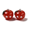 Cartoon Opaque Resin Fruit Pendants CRES-B018-05-1