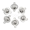 SHEGRACE Brass Round Links XGR0127P-123P-1