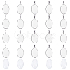 Oval DIY 304 Stainless Steel Pendant Making Kit DIY-HY0002-39-1