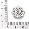 Brass Micro Pave Clear Cubic Zirconia Pendants KK-L228-10P-3