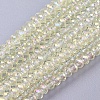 Electroplate Glass Beads Strands EGLA-D020-3x2mm-70-1