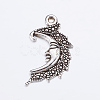 Antique Silver Tone Moon Tibetan Silver Pendants X-AC384-NF-2