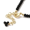 Natural Pearl & Glass & Brass Beaded Bracelet BJEW-C051-09G-3