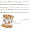 1 Yard Iron Rhinestone Cup Chains FIND-TA0008-17-2