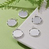 304 Stainless Steel Pendant Cabochon Settings STAS-F191-14S-E-4
